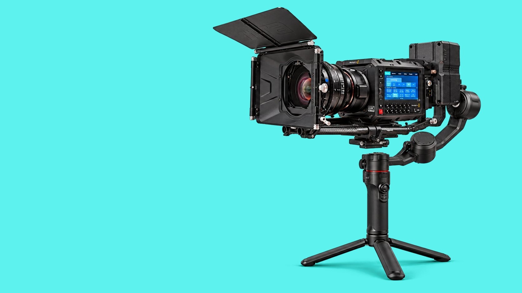Cinema camera on a gimbal