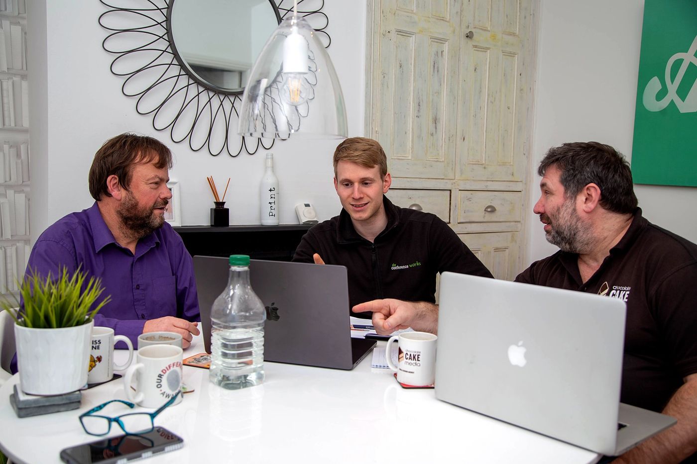 Scott and the CCM team planning a film with a client