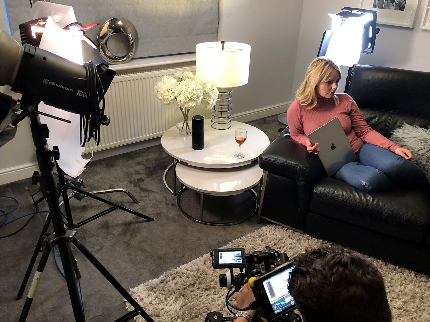Interview set up in a client&rsquo;s home