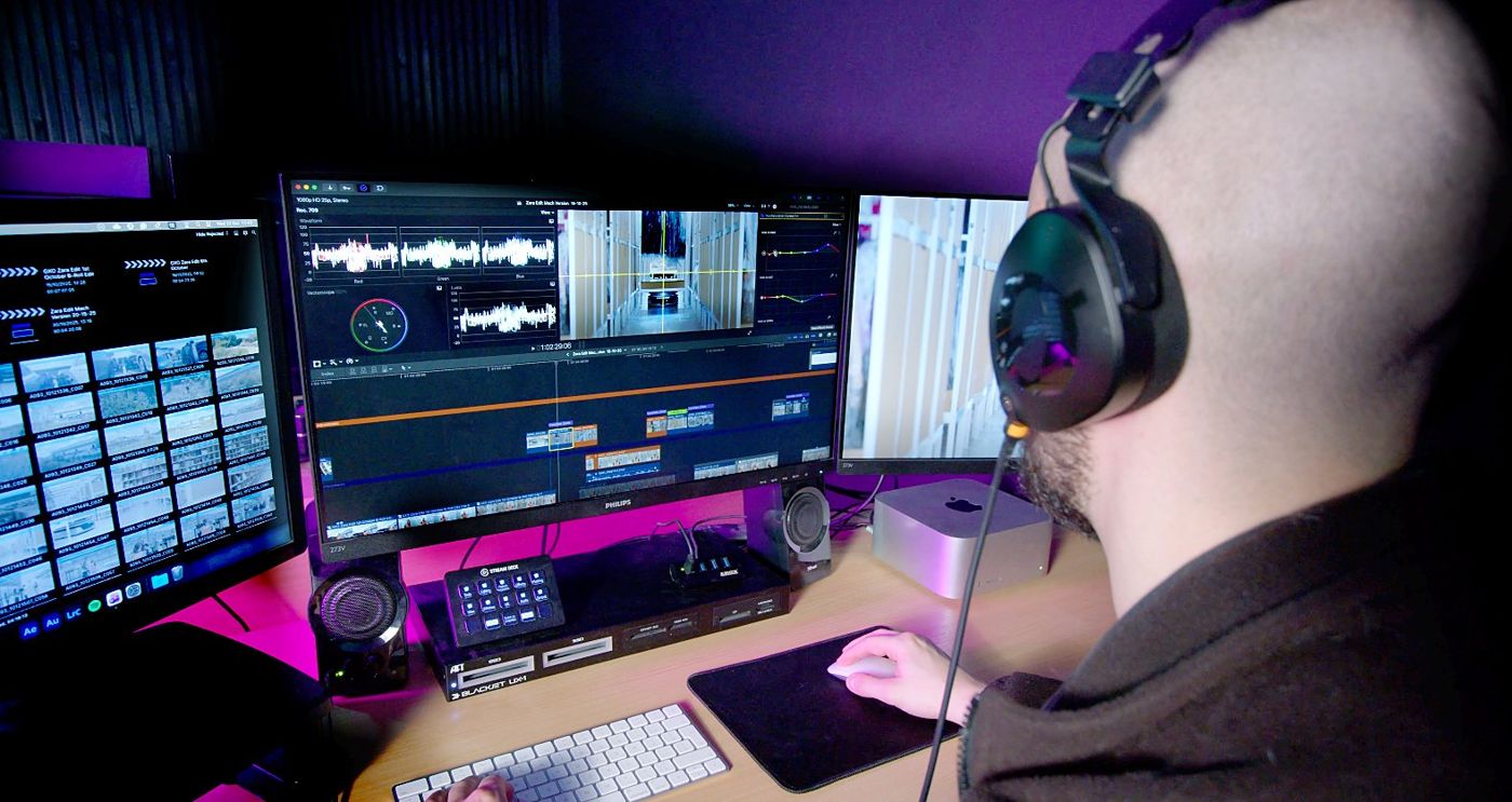 In the edit suite